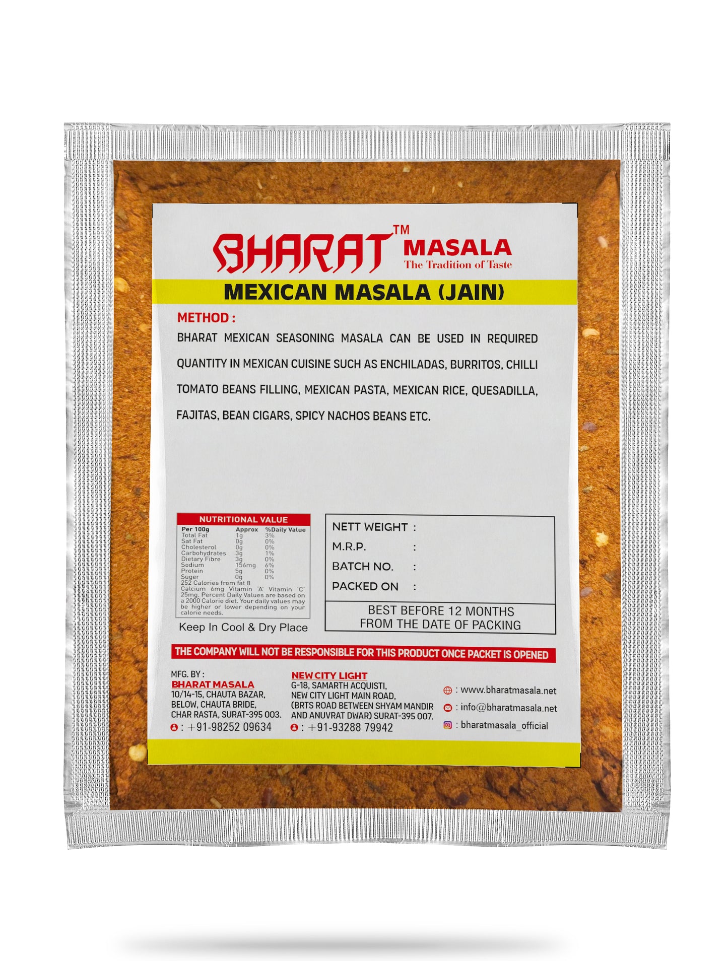 Mexican Seasoning (Masala) Jain