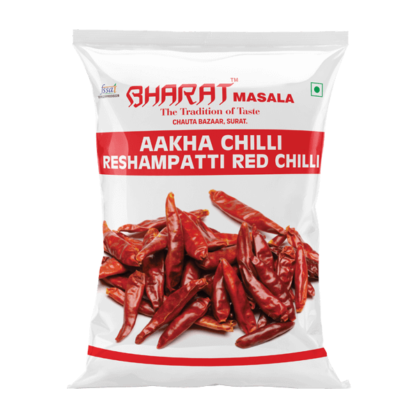 bharat dried red chillies - resham patti chilli packet