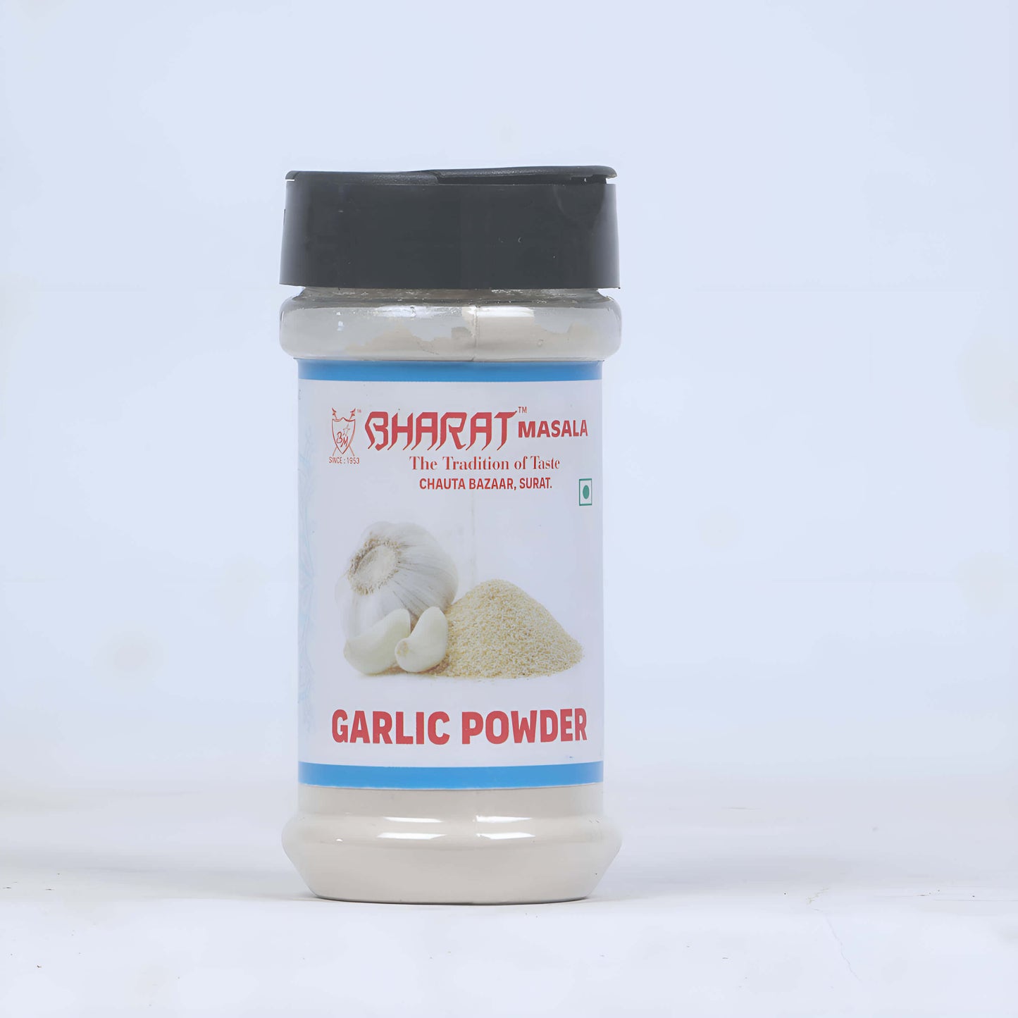 bharat garlic powder jar