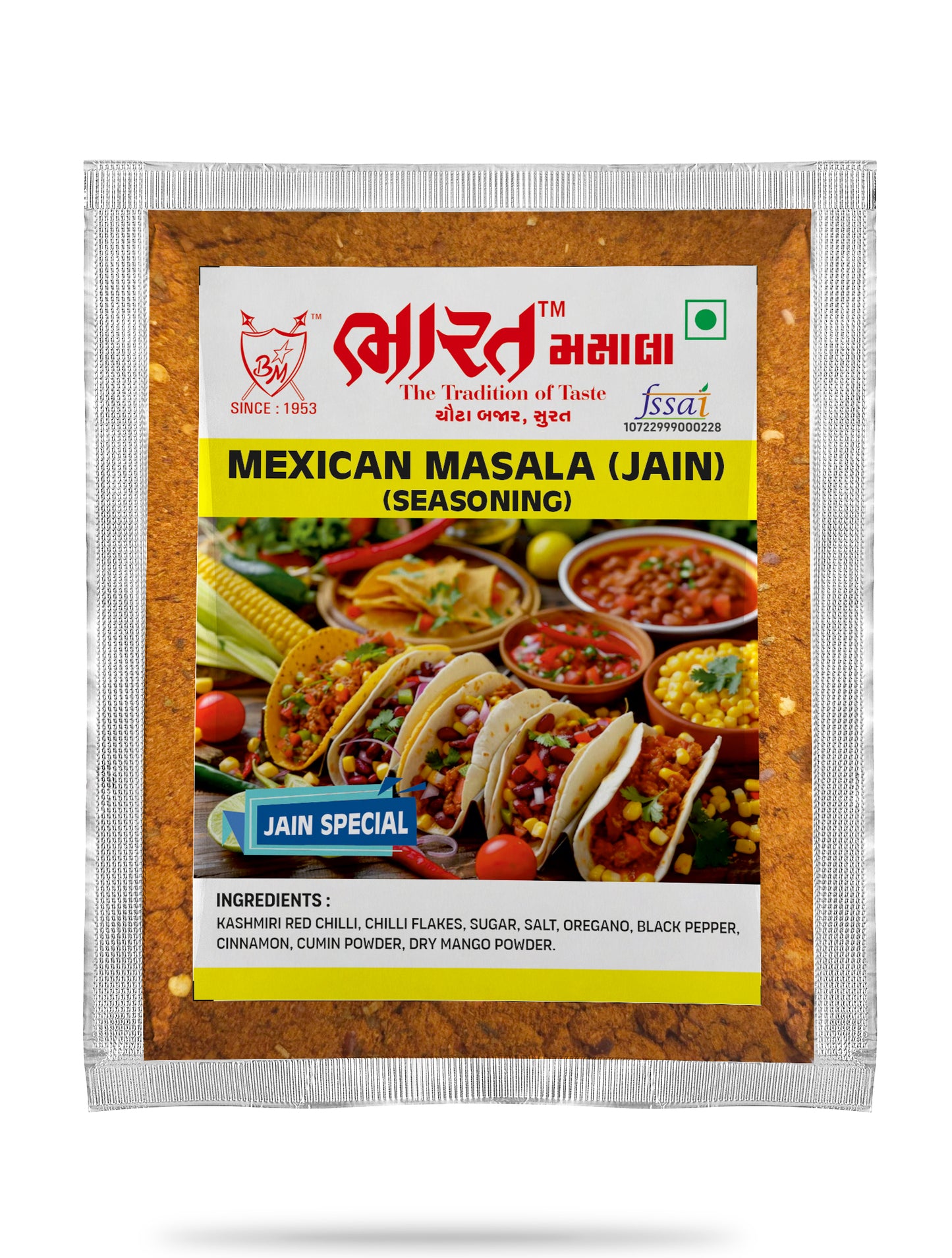 bharat mexican seasoning (masala) jain packet