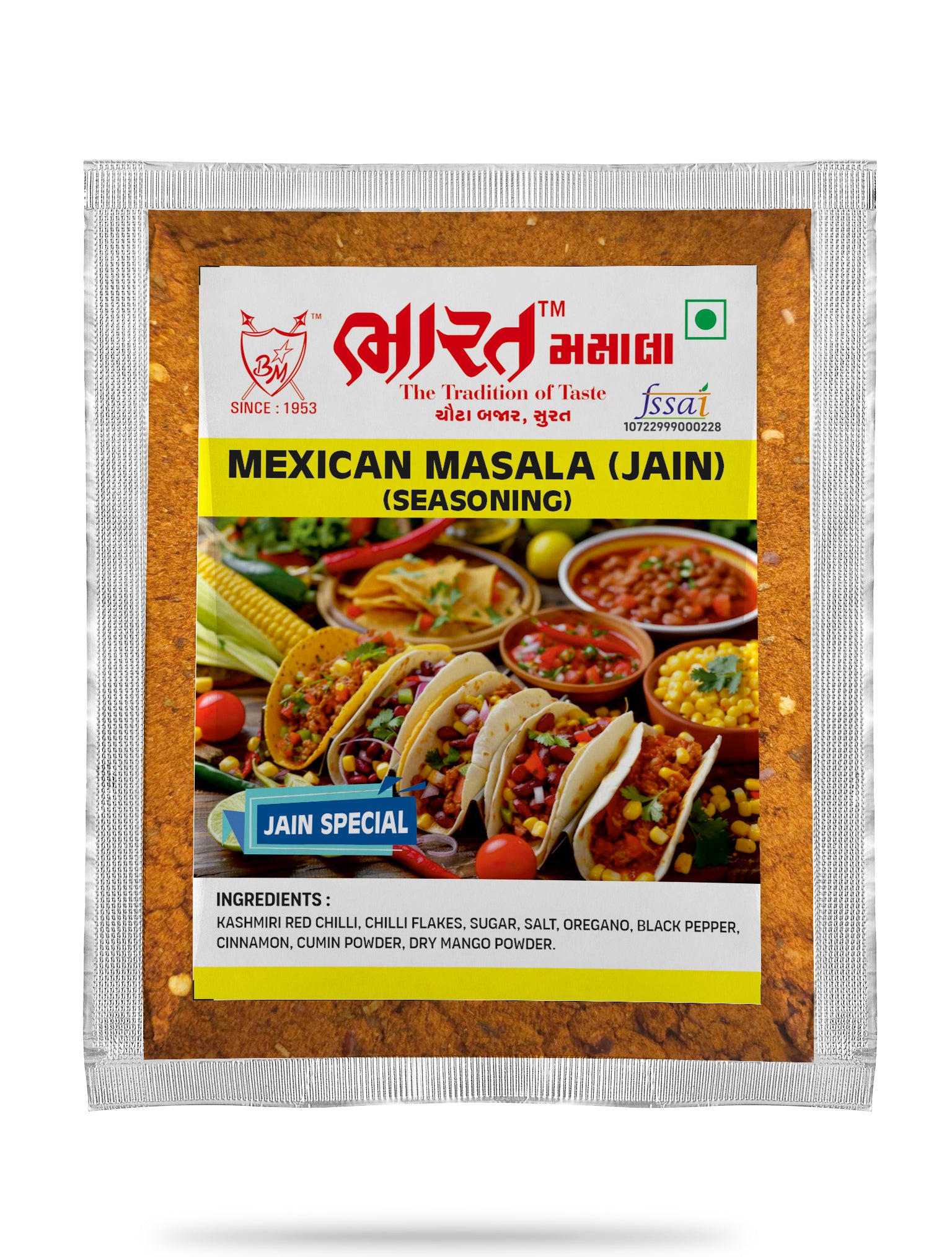 bharat mexican seasoning (masala) jain packet
